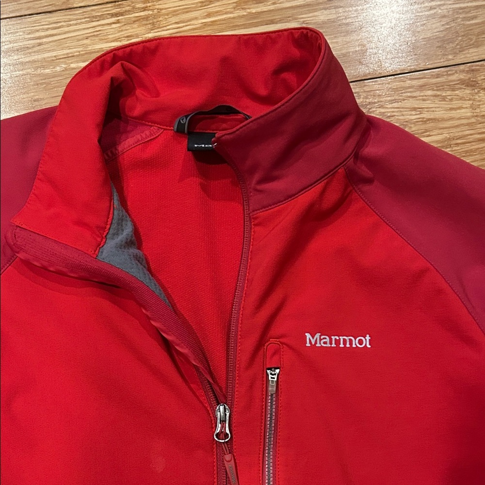 Marmot M3 Tempo Vibrant Red Zip-Up Jacket Men’s Large